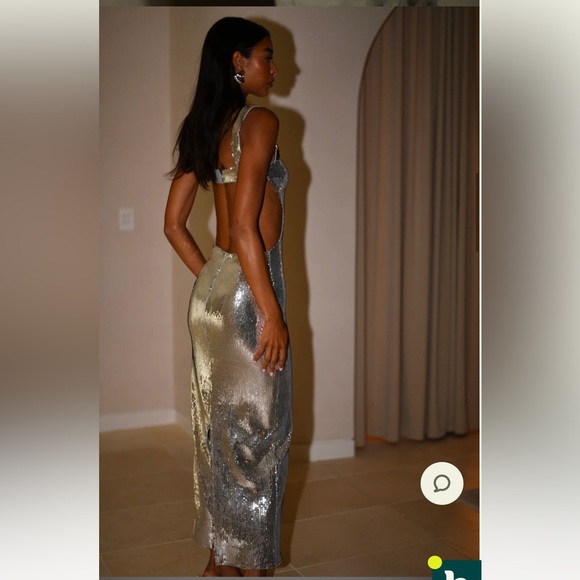 Adoria sequin cut out maxi dress - Picture 2 of 7